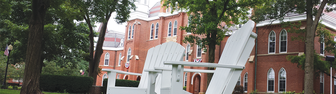 Chairs in front of Towers Hall