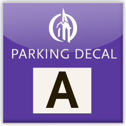 A: Student Parking Decal, Half Academic Year