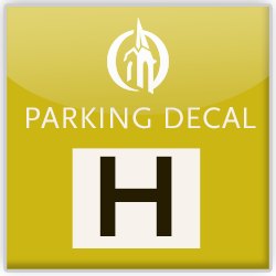 H: Student Parking Decal, Half Academic Year