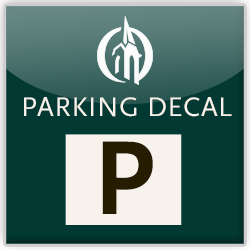 P: Student Parking Decal, Half Academic Year